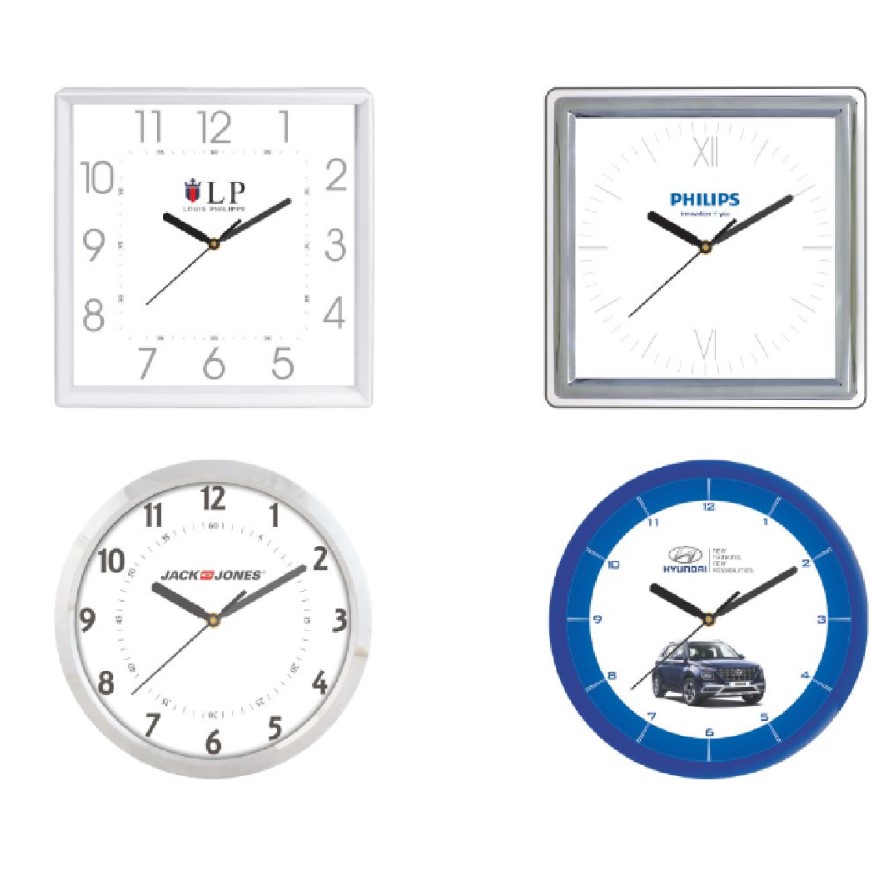 promotional wall clock made of plastic